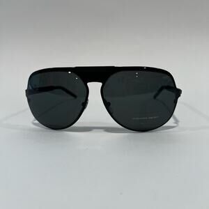 NWOT Alexander McQueen Black Oversized Aviator Sunglasses